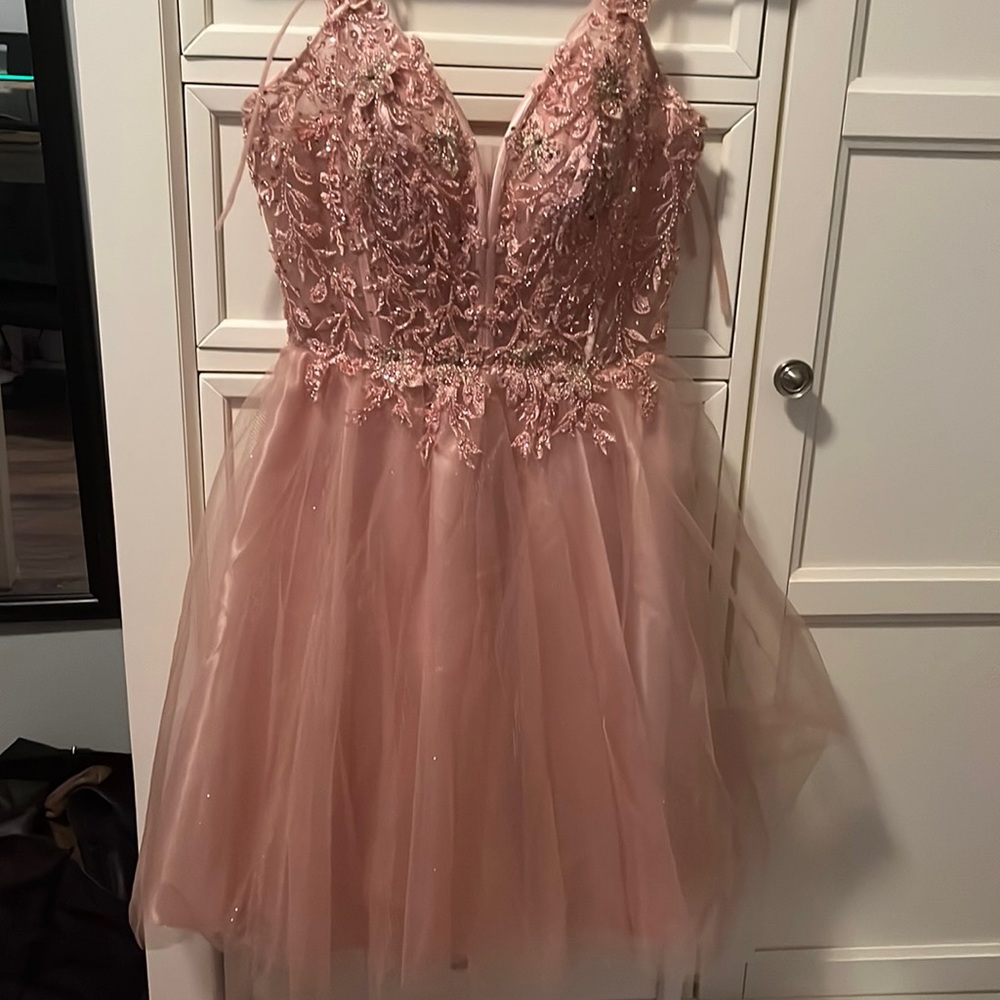 pink homecoming dress
